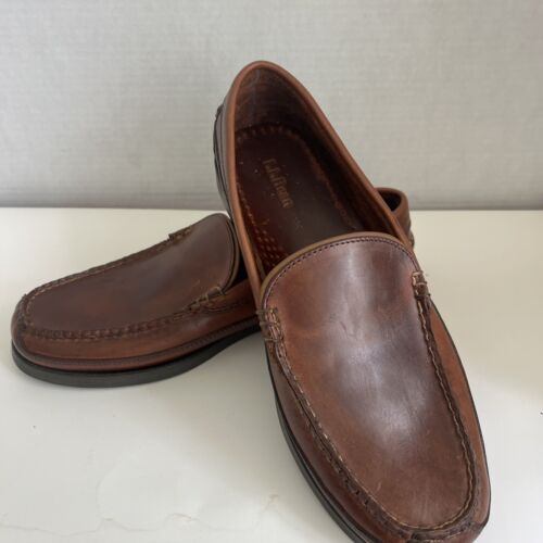 LL Bean Casco Bay Boot Mokassins Herren Größe 11 Braun Weichleder Venezianische Halbschuhe - Bild 9 von 9