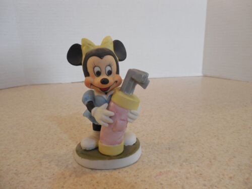 Figurina Vintage Minnie Mouse Golf Walt Disney Produzioni Ceramica anni 70 80 UCGC - Foto 2 di 8