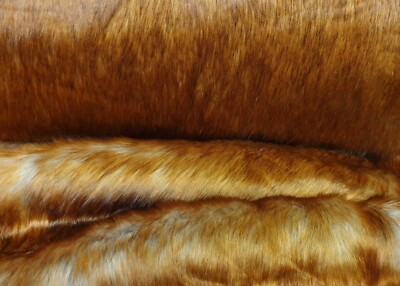 Webpelz kuscheliges Langhaar Kunstfell Stoffe Decke Farbe NB4642 Unifarben braun