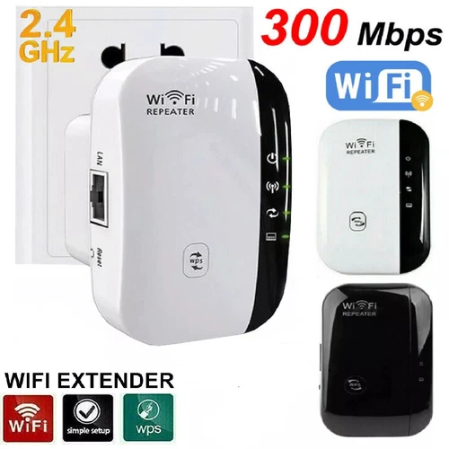 WLAN Verstärker Repeater Wifi Signal Verstärker EU Router Booster 300 Mbit/s