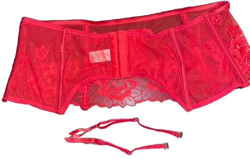 Vintage 2008 Victoria's Secret TRANSPARENTER Blumen-NETZRIEMEN TRÄGERGÜRTEL Strumpfbänder M ISTZUSTAND - Bild 2 von 5