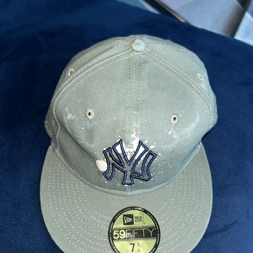 New York Yankees New Era Splatter 59FIFTY Sombrero Ajustado 7 3/8 Olive Painters Tela - Imagen 23 de 23