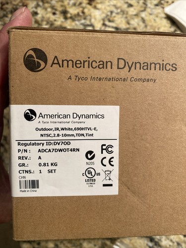 American Dynamics ADCA7DWOT4RN Outdoor Dome Camera IR. 2.8-10mm New - Picture 2 of 13