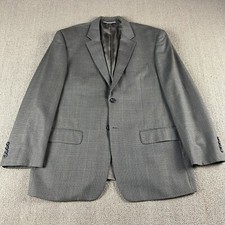 Pronto Uomo Men's 100 Wool Sport Coat Blazer Brown Houndstooth Size 44R