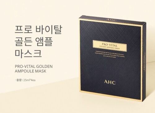 AHC Pro Vital Golden Ampoule Mask 25ml x 8pcs Anti Aging Nourishing Korean Skin - Picture 2 of 5