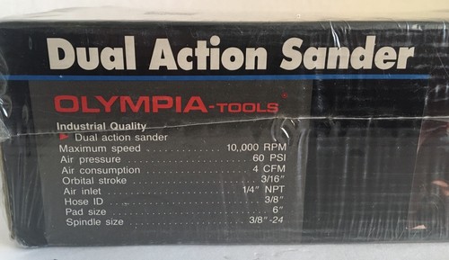 Olympia-Tools Dual Action 6" Sander #70-060 New Sealed - Picture 3 of 8