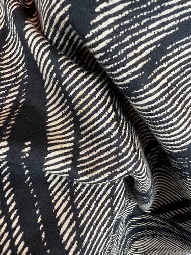 GIANNI VERSACE vintage 80s classic twill pencil white black striped skirt 40 US6 - Picture 6 of 7
