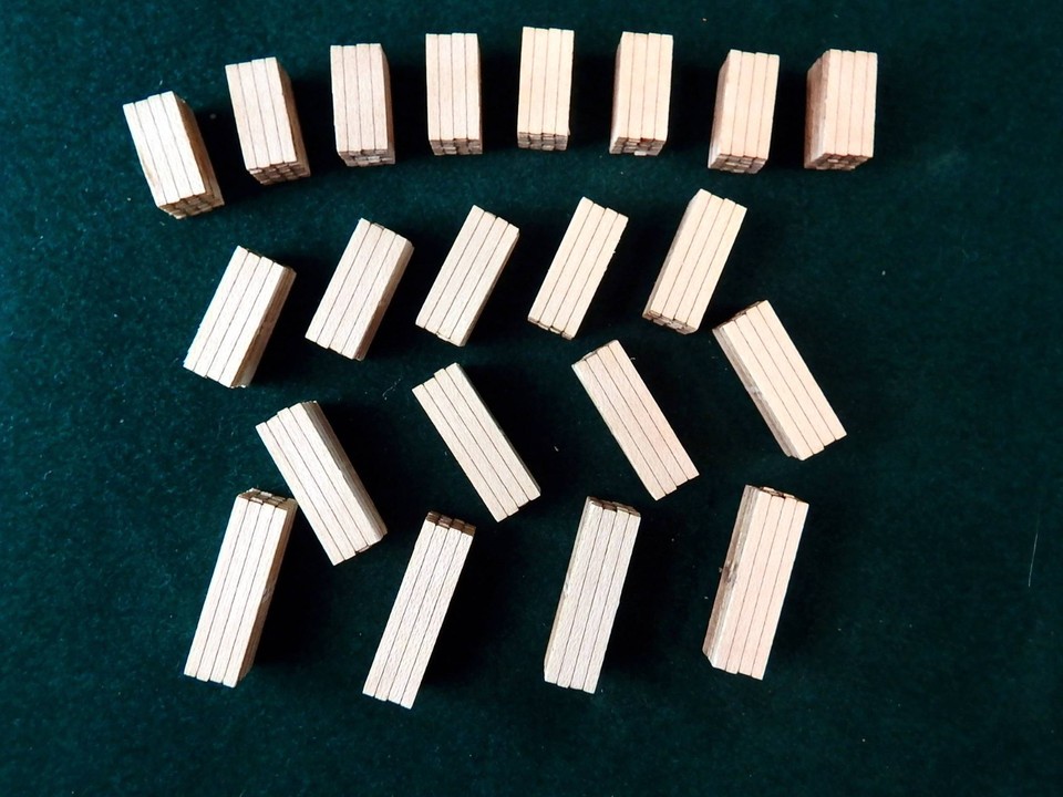 N Scale DIY Lumber Yard - 21 Stacks 2” x 12” - 4ft x 4ft Loads Various ...