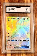 GMA 9 MINT Toxapex GX 154/145 Guardians Rising Rainbow Secret Holo Pokémon 2017