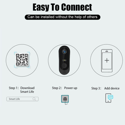 Wireless WiFi Smart Video Doorbell Phone Security Camera Door Bell Ring Intercom - Picture 13 of 18