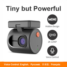 2K Mini Dash Camera Car DVR Video Recorder Voice Control Night Vision