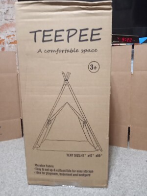 TEEPEE a comfortable space for playroom, basement & backyard