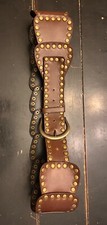Cosplay Costume Brown Studded Belt. Great look for theatre, Renaissance,medieva