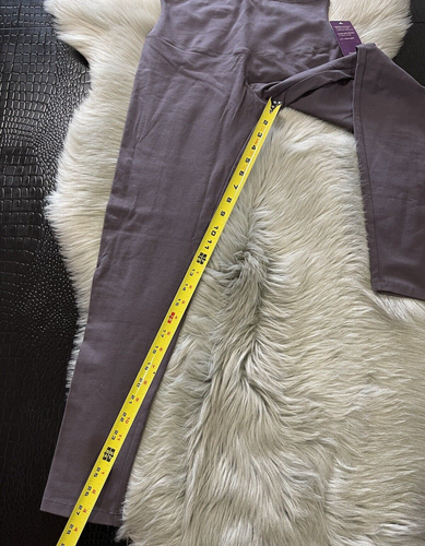NWT Yummie Leggings Cotton Blend Size Medium Hourglass Waist Dusty Mink - Picture 11 of 11