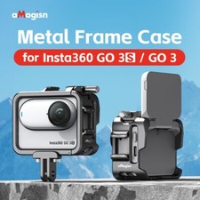 aMagisn For Insta360 GO3S GO3 Metal Frame Case Protective ActionCamera Protector