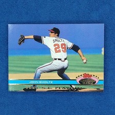 John Smoltz NL Playoffs Atlanta Braves 178 - 1992 (1991) Topps Stadium Club