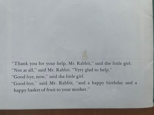 Mr Rabbit And The Lovely Present - Charlotte Zolotow Maurice Sendak 1971 1st PB - Picture 8 of 10