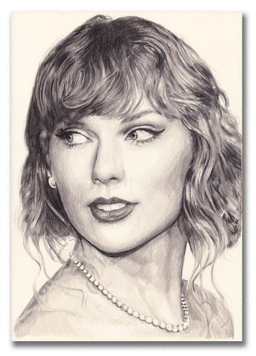 TAYLOR SWIFT PORTRAIT ORIGINAL DRAWING
