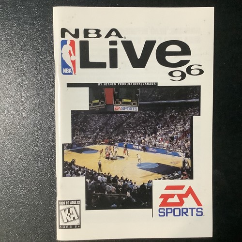 NBA Live 96 SEGA Genesis solo manual de instrucciones - buen estado - Imagen 8 de 9
