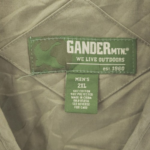 Gander Mountain Vest Mens 2XL Beige Hunting Shooting Utility Cotton Pockets - Picture 4 of 10