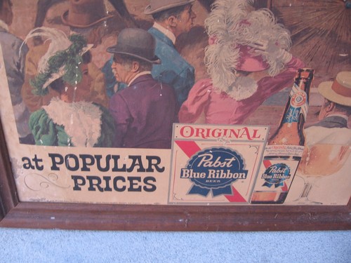 Pabst Blue Ribbon Beer at Popular Prices Harness Racing Framed Sign Print P-666 - Picture 3 of 10