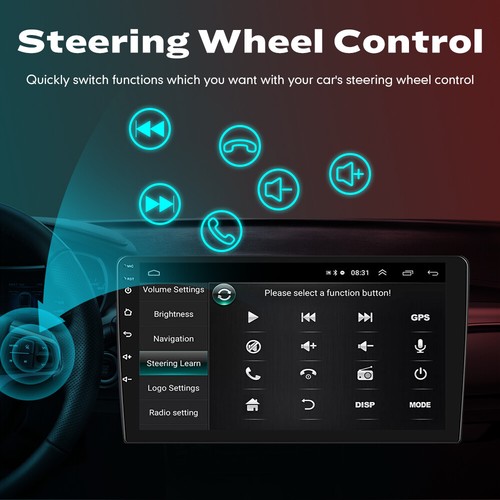 Android Car Stereo 4Door for Jeep Wrangler 2008-2010 GPS Navigation Radio Player - Foto 10 di 13