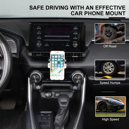 US Flag Style Car Phone Holder Mobile Bracket For Toyota RAV4 WILDLANDER 2020-22 - Picture 2 of 9