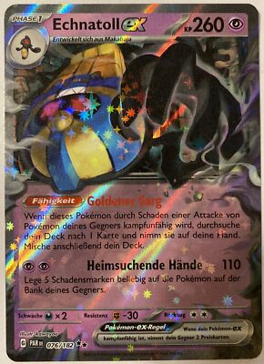 Pokemon Echnatoll ex | Deutsch 076/182 Paradox Rift | Near Mint