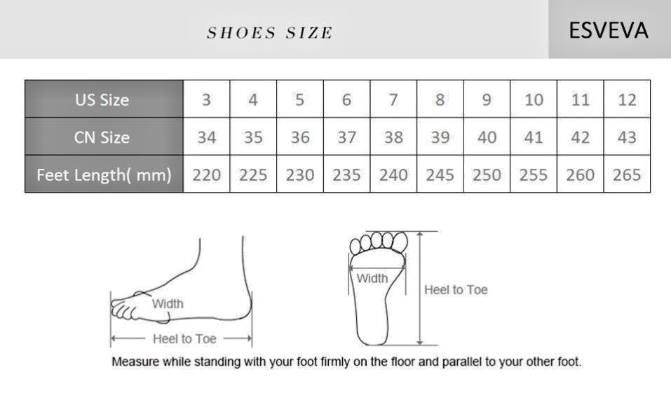 Womens Ankle Boots Round Toe High Heels Synthetic Women Women Women shoes ESVEVA 2019 12c838 Womens Ankle Boots Round Toe High Heels Synthetic Women Women Women shoes ESVEVA 2019 12c838