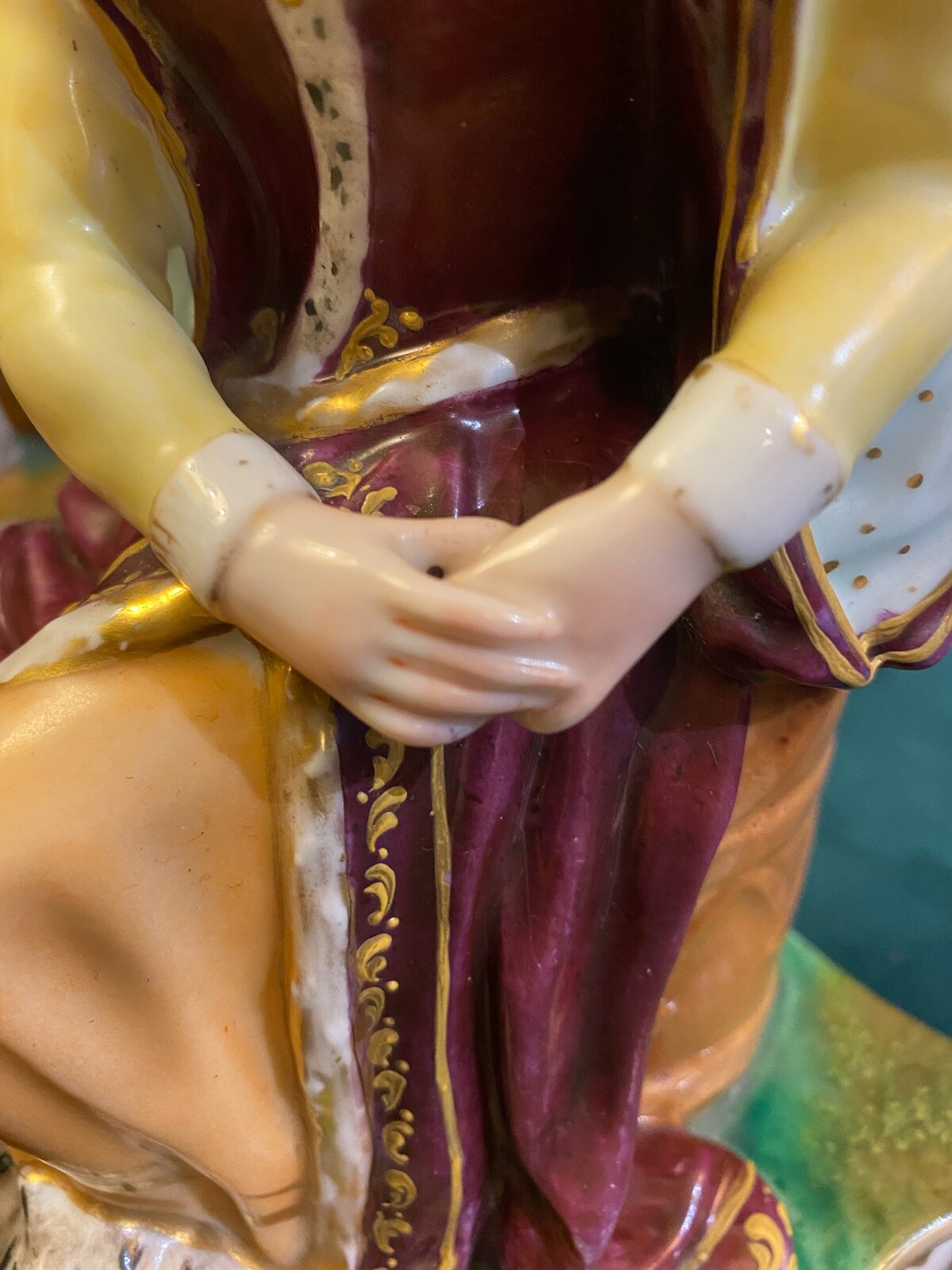 Paire de statuettes en porcelaine 19ème Nieuwe, originele garantie