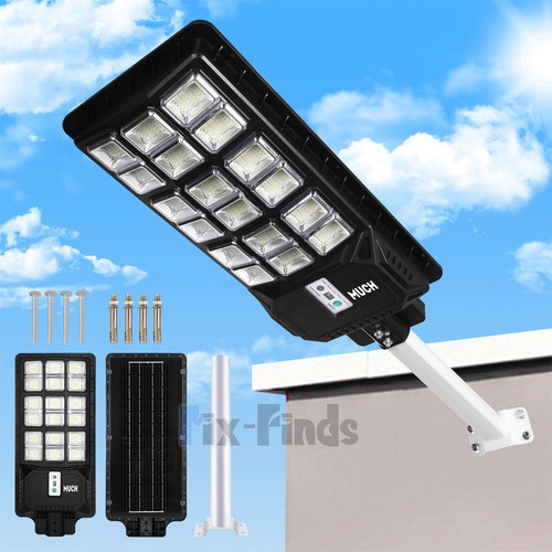 4000W LED Solar Street Light Super Bright Dusk-to-Dawn PIR Road Lamp+Pole+Remote - Picture 18 of 19