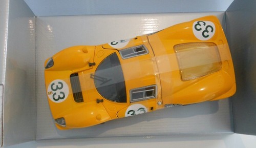 Eagle's Race Ferrari 412P Daytona 1967 1:18 diecast model BNIB Yellow No.33 - Picture 8 of 14