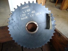 120-40 Sprocket Uses 3020 Bushing 40 Tooth