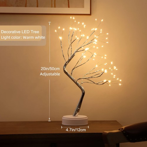 LED Bonsai Tree Light for Room Decor 20" 108 LED Artificial Fairy Light Tree ... - Picture 3 of 5
