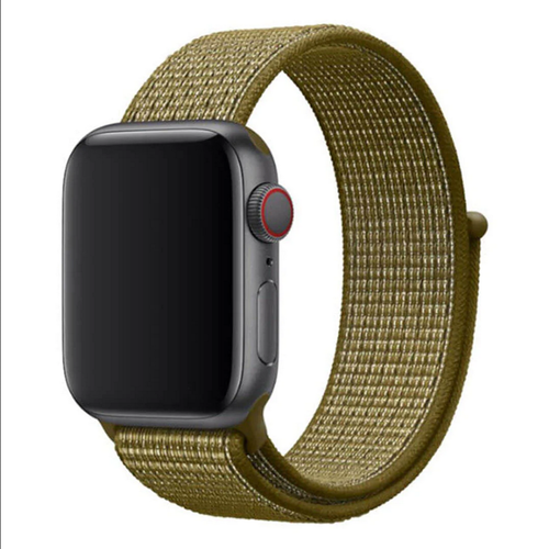 Véritable Apple Nike Nylon Sport Boucle Montre Bande - Olive Flak - - Photo 5 sur 6