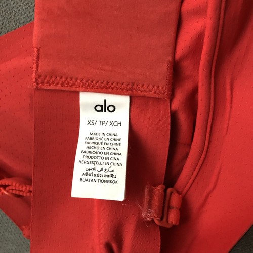 Sujetador Alo Yoga Airlift Line Up Rojo Caliente Verano XS - Imagen 12 de 14