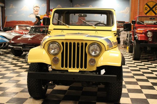 1979 Jeep CJ Renegade 69k Miles Saxon Yellow Blue Denim - Picture 13 of 26