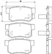 Mintex Rear Brake Pad Set MDB1564
