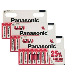 AA BATTERIES PANASONIC 1.5V ZINC CARBON EXPIRY 2027 (30 pack)
