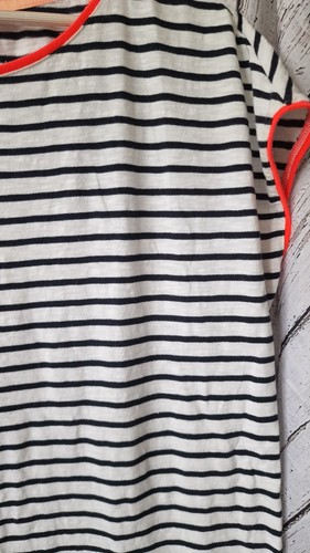 BODEN Navy & White Striped Cotton Nautical Jersey Tee Shirt Dress Plus Size 16L - Picture 4 of 5