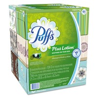 Puffs Plus Lotion Facial Tissue White 2-ply 8 1/5x8 2/5 124/box 6bx/pk 4pk/ctn on sale Puffs Plus Lotion Facial Tissue White 2-ply 8 1/5x8 2/5 124/box 6bx/pk 4pk/ctn on sale
