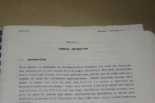 Gould K101-D Logic analyzer  Instruction Operating Guide Manual