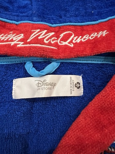 Disney Cars Boys Blue Bathrobe / Dressing Gown Size/Age 2 - Picture 5 of 5
