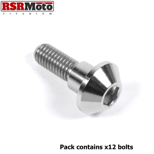 Yamaha FZS1000 Fazer 1000 Titanium Front Brake Disc Rotor Bolts 98-05 - Picture 7 of 7