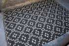 Dhurrie Rugs 8x10 Black Color Large Jute Kilim Flat Weave Floor Kilim
