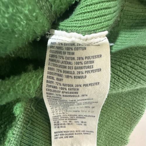 Vintage Abercrombie & Fitch Muscle Hoodie Men’s M Green Zip Up Y2K Distressed - Picture 5 of 11