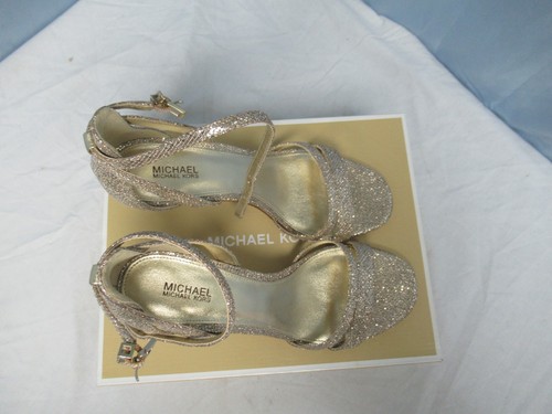 Michael Kors Kimberly Sandale High Heels Glitzer Mesh Größe 8 *MIT KARTON - Bild 6 von 8