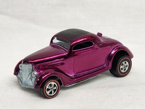 Vintage 1968 Hot Wheels Redline Classic '36 Ford Coupe Magenta SUPER NICE! - Picture 2 of 12