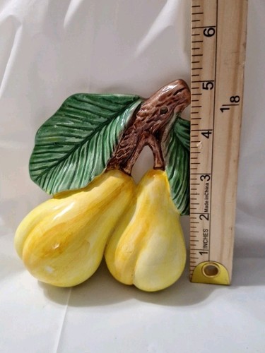 Vintage Doppel Birne Wandbehang - Made in Italy, 5"×5" handbemalt, keine Chips - Bild 5 von 6