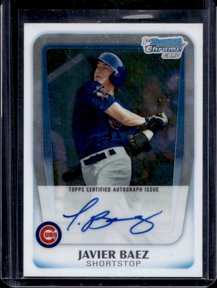 2011 Bowman Draft Picks & Javier Baez Chrome Auto 1st #BCAP-JBA Cubs
